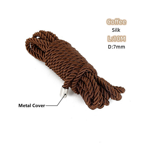 10m Silk Restraints Binding Rope - Bdsm Body Bondage Shibari