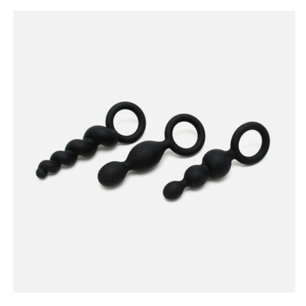 Satisfyer Booty Call (set of 3) (Black) - black