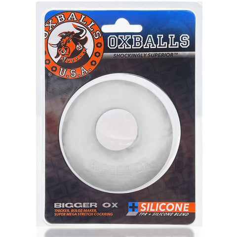 Oxballs BIGGER OX, thicker bulge maker super mega-stretch cockring - CLEAR ICE