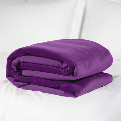 Fascinator Throw Purple Velvish - Travel Size