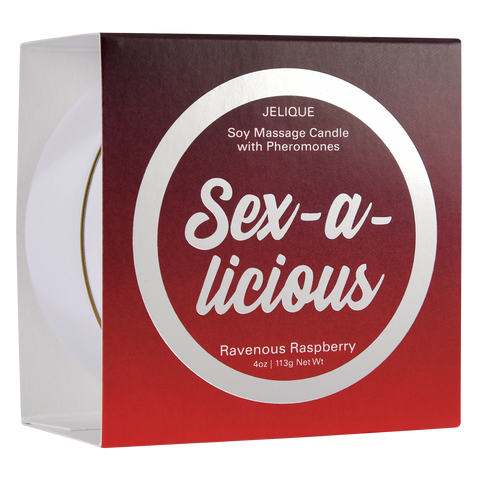 MOOD CANDLES Sex-a-licious - Pheromone Massage Candle Ravenous Raspberry 4oz | 113g