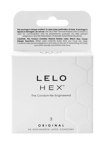 LELO HEX Original Condoms, 3 Pack